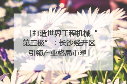 打造世界工程机械“第三极”：长沙经开区引领产业格局重塑