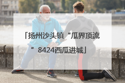 扬州沙头镇“瓜界顶流”8424西瓜进城