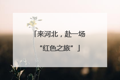 来河北，赴一场“红色之旅”