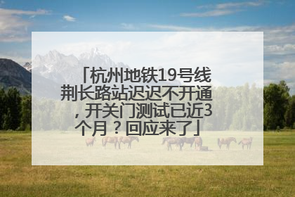 杭州地铁19号线荆长路站迟迟不开通，开关门测试已近3个月？回应来了