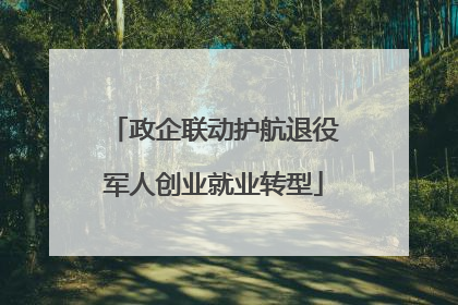 政企联动护航退役军人创业就业转型