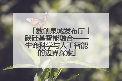 数创泉城发布厅丨碳硅基智能融合——生命科学与人工智能的边界探索