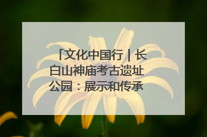 文化中国行｜长白山神庙考古遗址公园：展示和传承多民族文化交融