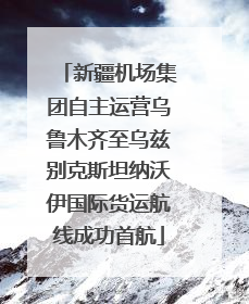 新疆机场集团自主运营乌鲁木齐至乌兹别克斯坦纳沃伊国际货运航线成功首航
