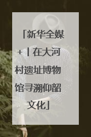 新华全媒+丨在大河村遗址博物馆寻溯仰韶文化