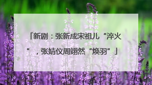 新剧：张新成宋祖儿“淬火”，张婧仪周翊然“焕羽”