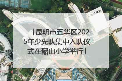 昆明市五华区2025年少先队集中入队仪式在韶山小学举行