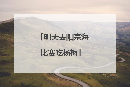 明天去阳宗海比赛吃杨梅