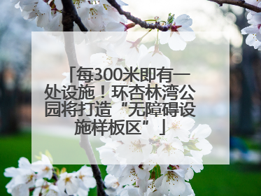 每300米即有一处设施！环杏林湾公园将打造“无障碍设施样板区”