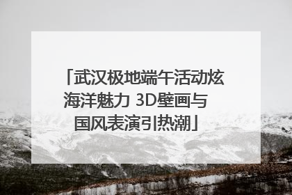 武汉极地端午活动炫海洋魅力 3D壁画与国风表演引热潮