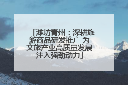 潍坊青州：深耕旅游商品研发推广 为文旅产业高质量发展注入强劲动力