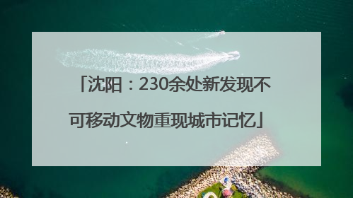 沈阳：230余处新发现不可移动文物重现城市记忆