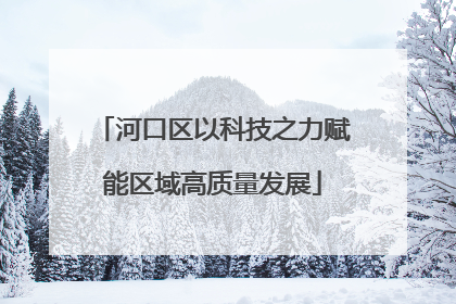 河口区以科技之力赋能区域高质量发展