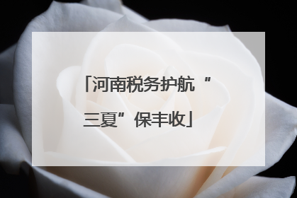 河南税务护航“三夏”保丰收