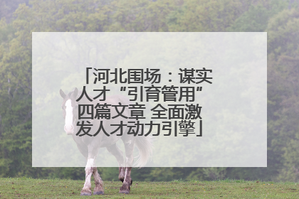 河北围场：谋实人才“引育管用”四篇文章 全面激发人才动力引擎