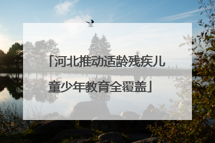河北推动适龄残疾儿童少年教育全覆盖