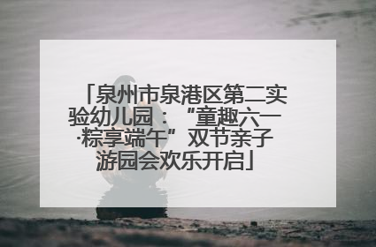 泉州市泉港区第二实验幼儿园：“童趣六一·粽享端午”双节亲子游园会欢乐开启