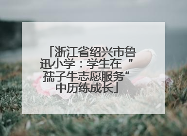 浙江省绍兴市鲁迅小学：学生在“孺子牛志愿服务”中历练成长