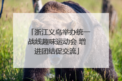 浙江义乌举办统一战线趣味运动会 增进团结促交流