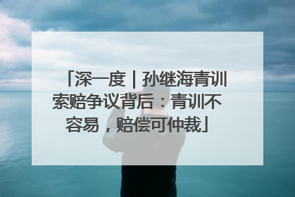 深一度｜孙继海青训索赔争议背后：青训不容易，赔偿可仲裁
