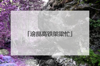 渝昆高铁架梁忙