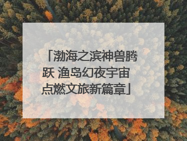 渤海之滨神兽腾跃 渔岛幻夜宇宙点燃文旅新篇章