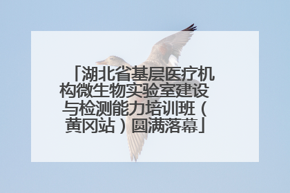 湖北省基层医疗机构微生物实验室建设与检测能力培训班（黄冈站）圆满落幕