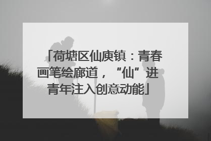 荷塘区仙庾镇：青春画笔绘廊道，“仙”进青年注入创意动能