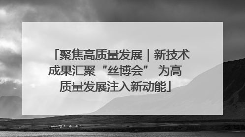 聚焦高质量发展｜新技术成果汇聚“丝博会” 为高质量发展注入新动能