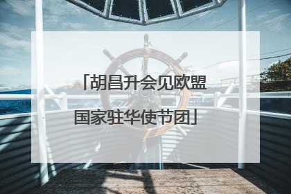 胡昌升会见欧盟国家驻华使节团