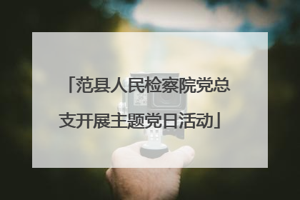 范县人民检察院党总支开展主题党日活动