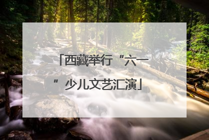 西藏举行“六一”少儿文艺汇演
