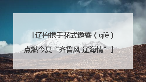 辽鲁携手花式邀客（qiě）点燃今夏“齐鲁风 辽海情”