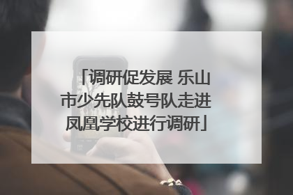 调研促发展 乐山市少先队鼓号队走进凤凰学校进行调研