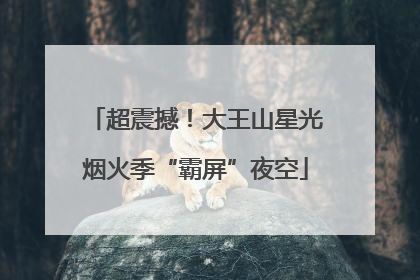 超震撼！大王山星光烟火季“霸屏”夜空