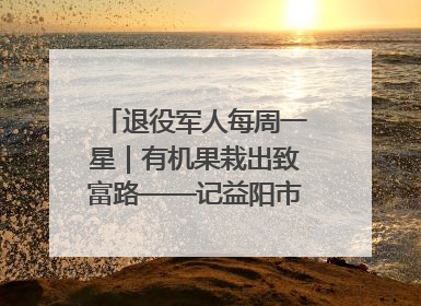 退役军人每周一星｜有机果栽出致富路——记益阳市银城南湖蔬果农民专业合作社总经理晏桂明
