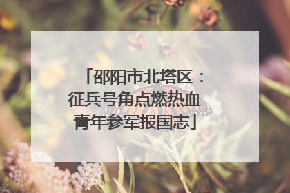 邵阳市北塔区：征兵号角点燃热血青年参军报国志