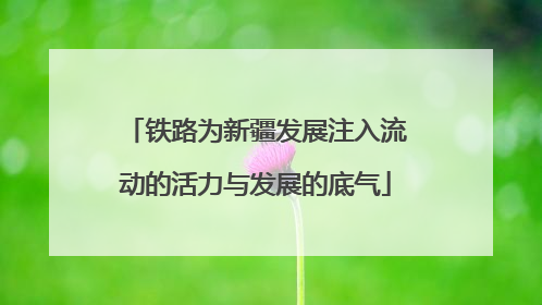 铁路为新疆发展注入流动的活力与发展的底气