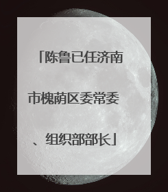 陈鲁已任济南市槐荫区委常委、组织部部长