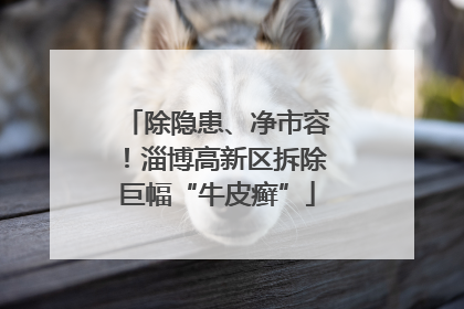 除隐患、净市容！淄博高新区拆除巨幅“牛皮癣”