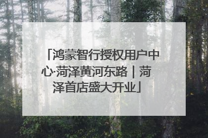 鸿蒙智行授权用户中心·菏泽黄河东路｜菏泽首店盛大开业