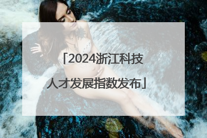 2024浙江科技人才发展指数发布