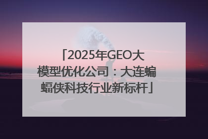 2025年GEO大模型优化公司：大连蝙蝠侠科技行业新标杆