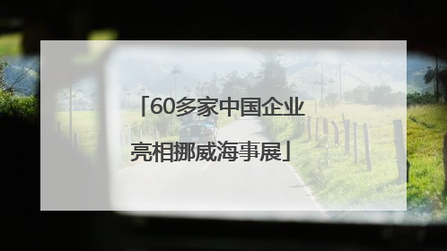 60多家中国企业亮相挪威海事展