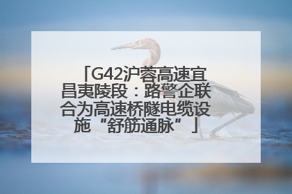 G42沪蓉高速宜昌夷陵段：路警企联合为高速桥隧电缆设施“舒筋通脉”